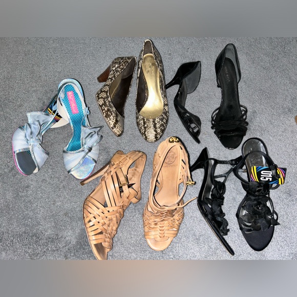 Shoe bundle heels 👠 bundle  Nine West , Betsey Johnson, Stuart W - Picture 1 of 2